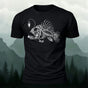 Underwater Fishbone Pattern Cotton Casual T-Shirt