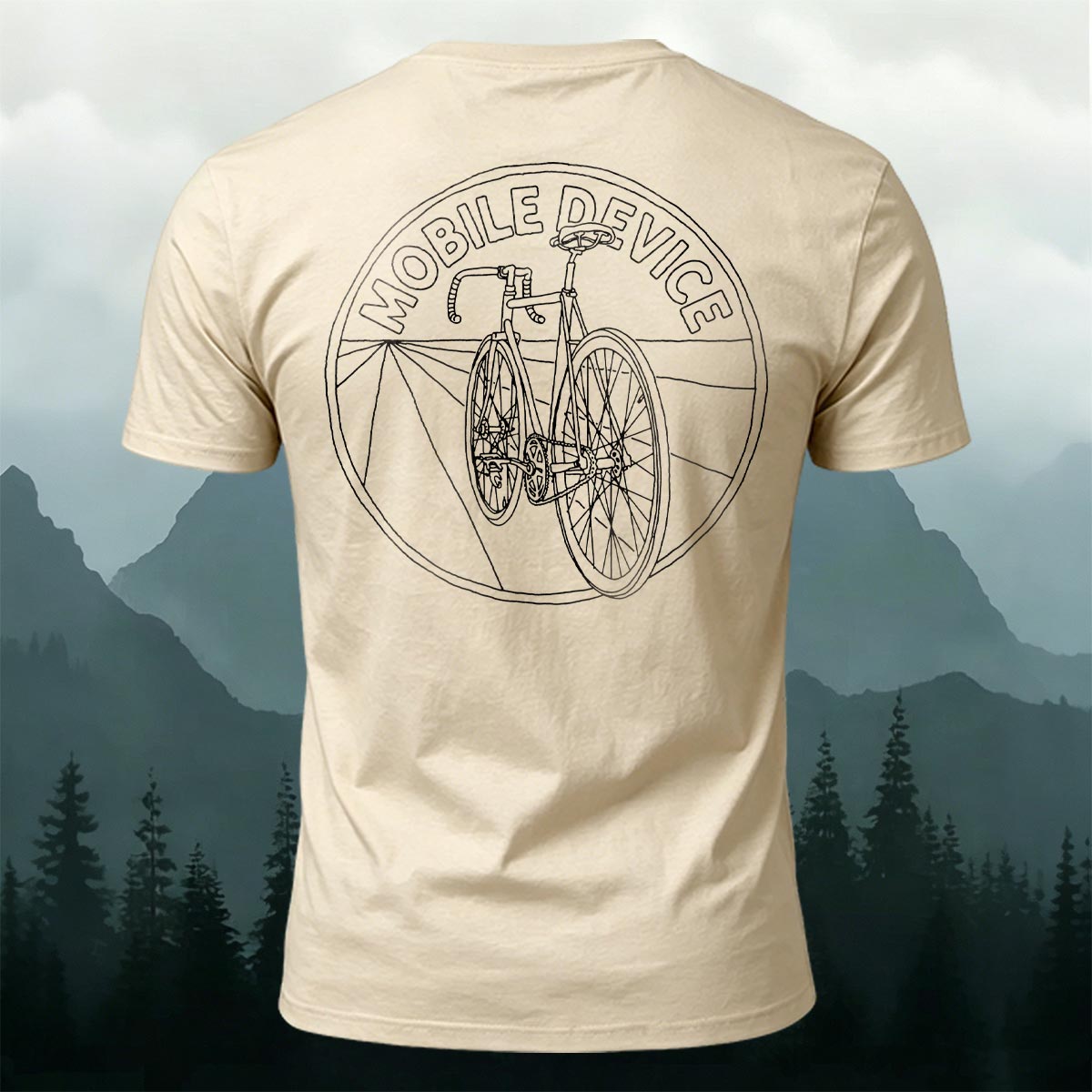 Simple Cycling Graphic Casual Premium Cotton T-Shirt