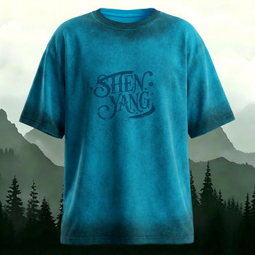 Tie-Dye Letter Print Oversize Short Sleeve T-Shirt