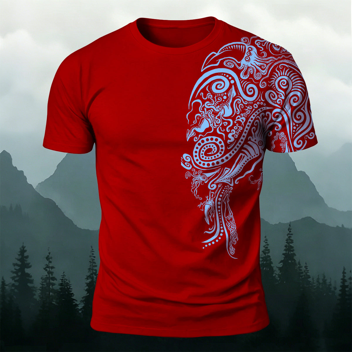Marine Animal Graphic Fashion Casual T-Shirt