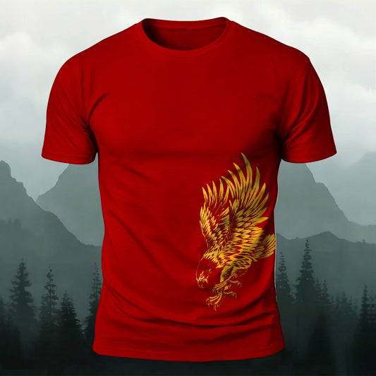 DTG Golden Eagle Printed Short Sleeve T-Shirt