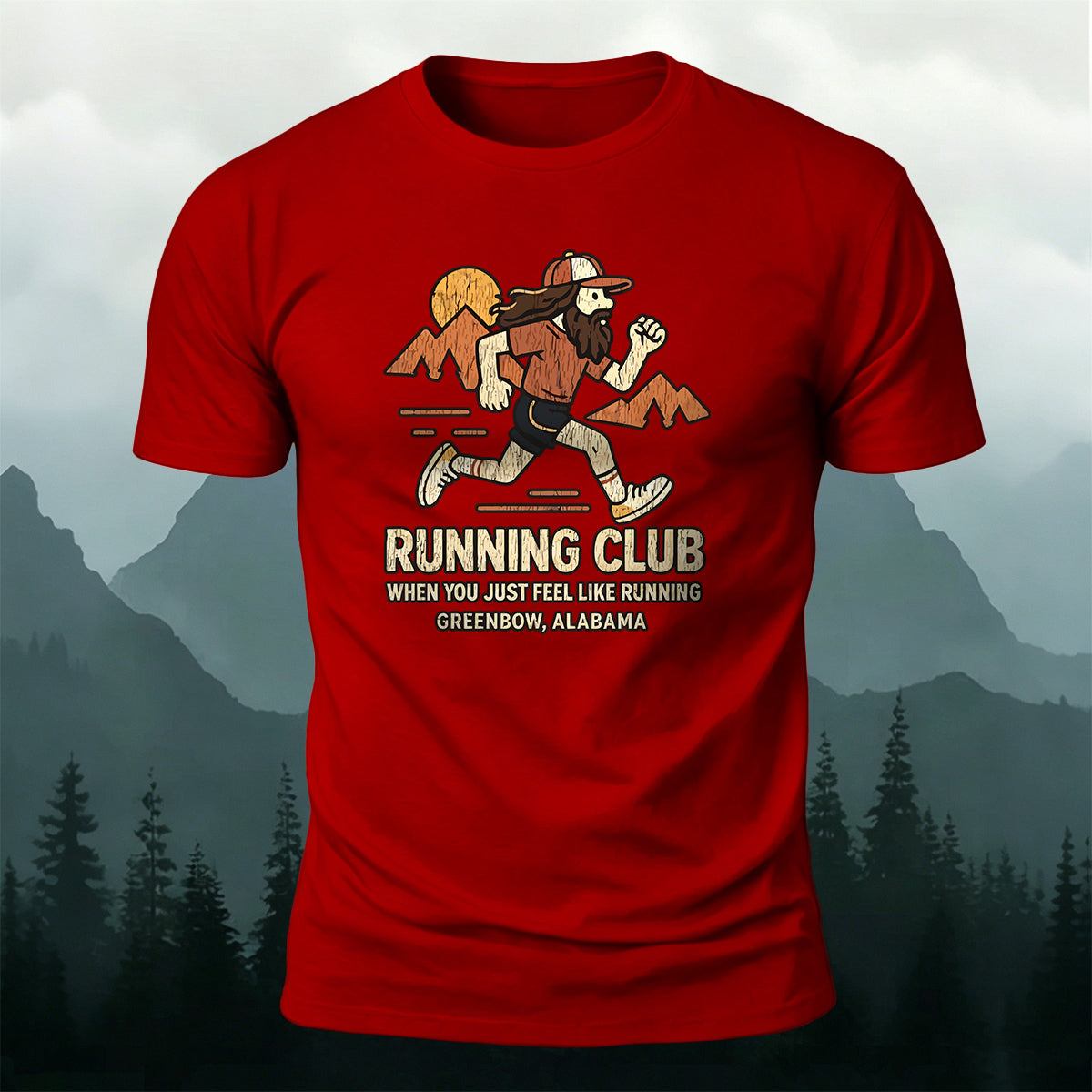 Vintage Running Casual Premium Cotton T-Shirt