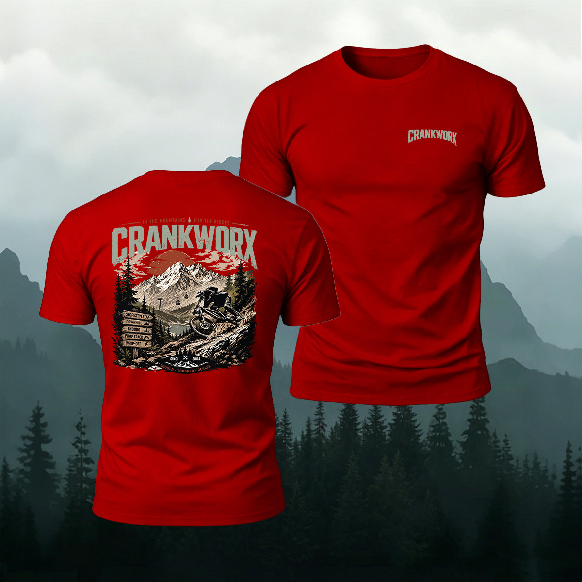 Mountain Cycling Print Trend Breathable T-Shirt