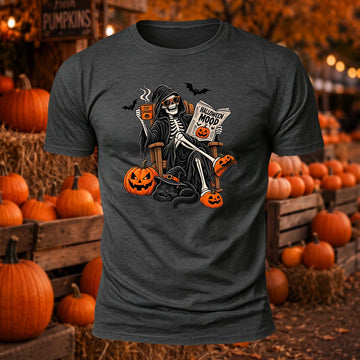 Halloween Mood Printed Short Sleeve T-Shirt