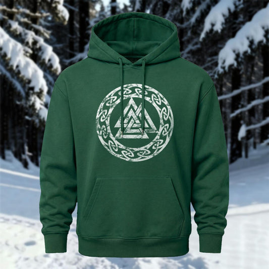 Viking Totem Printed Hoodie Sweatshirt