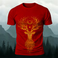 Mysterious Totem Deer Casual Skin-Friendly Tee