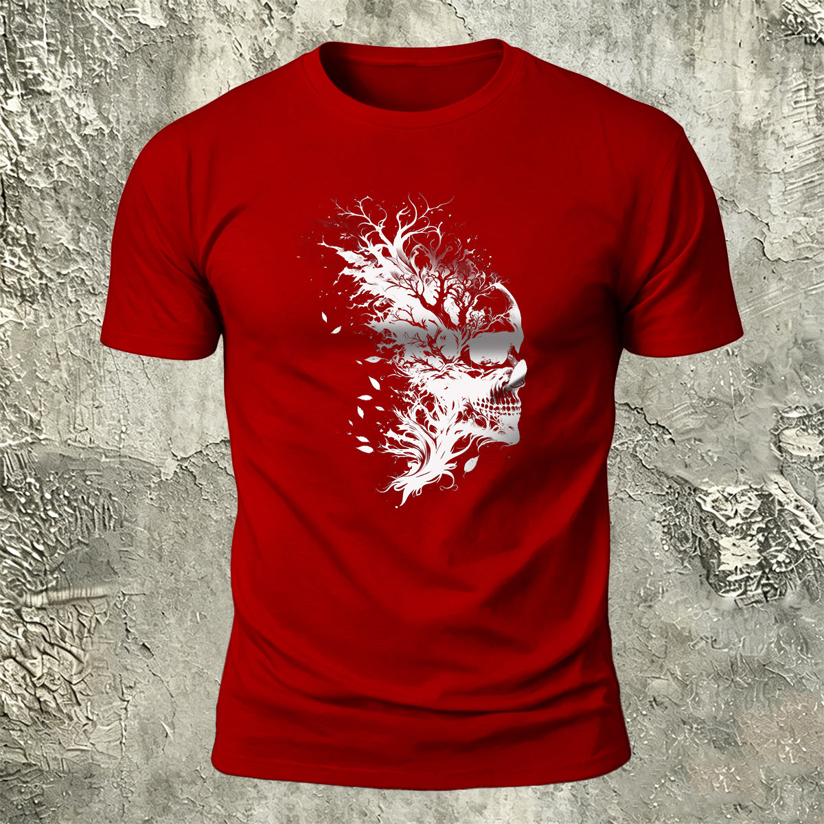 Skull Print Dark Trend 100% Cotton T-Shirt