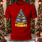 Merry Fishmas Tree Printed Short Sleeve T-Shirt