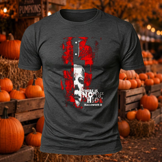 Halloween II - No Place To Hide Printed Short Sleeve T-Shirt