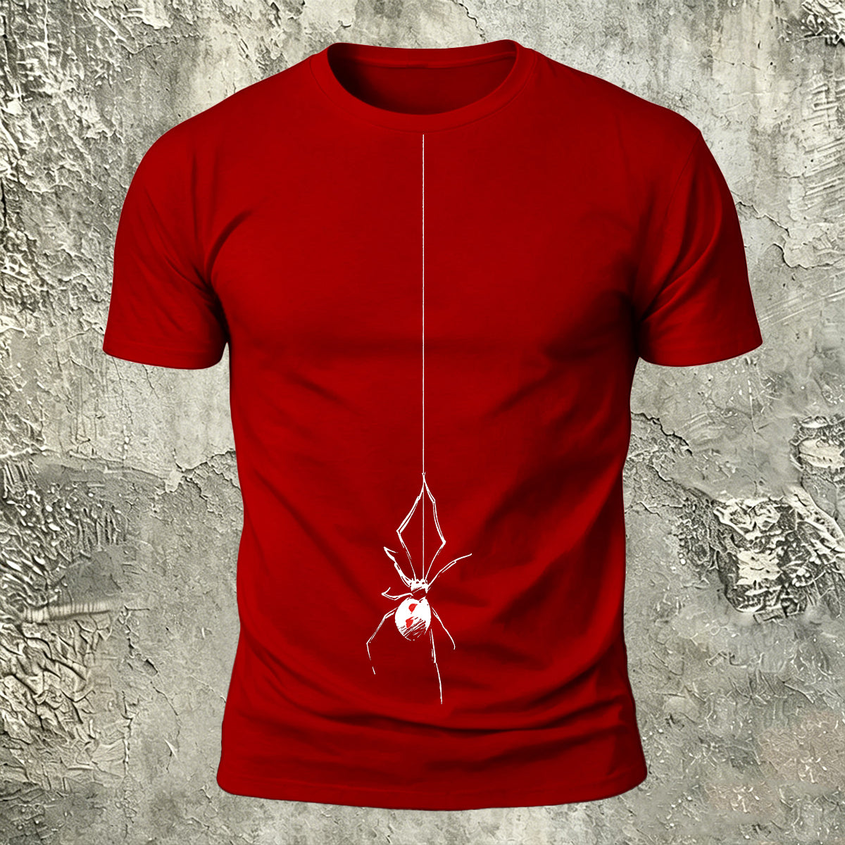 Spider Simple Print Casual 100% Cotton T-Shirt
