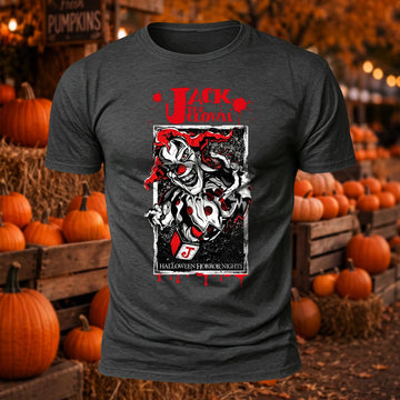 Jack The Clown Halloween Horror Nights Creepy Printed Short Sleeve T-Shirt