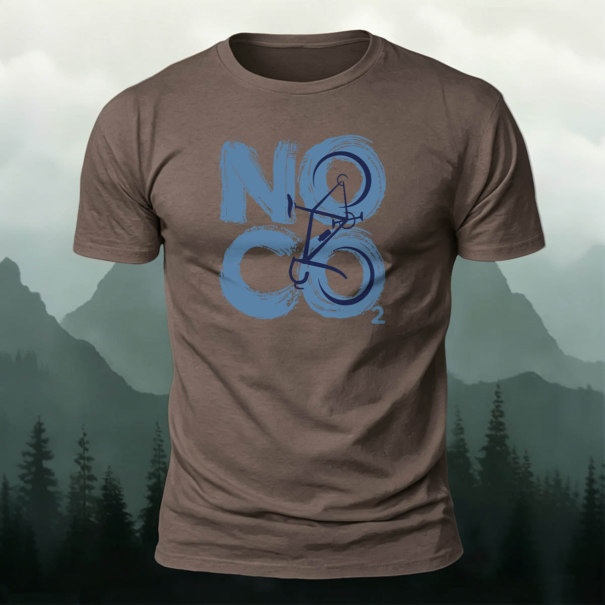 Cotton NOCO2 Letter Print Outdoor Cycling T-Shirt