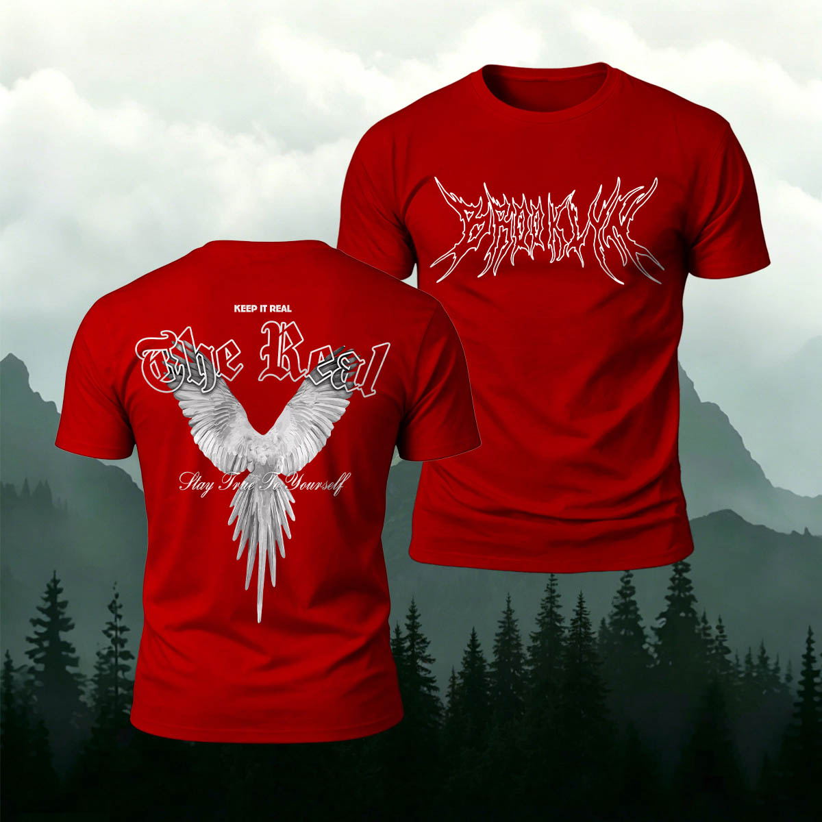 Retro-Style Phoenix Print Casual Cotton T-Shirt