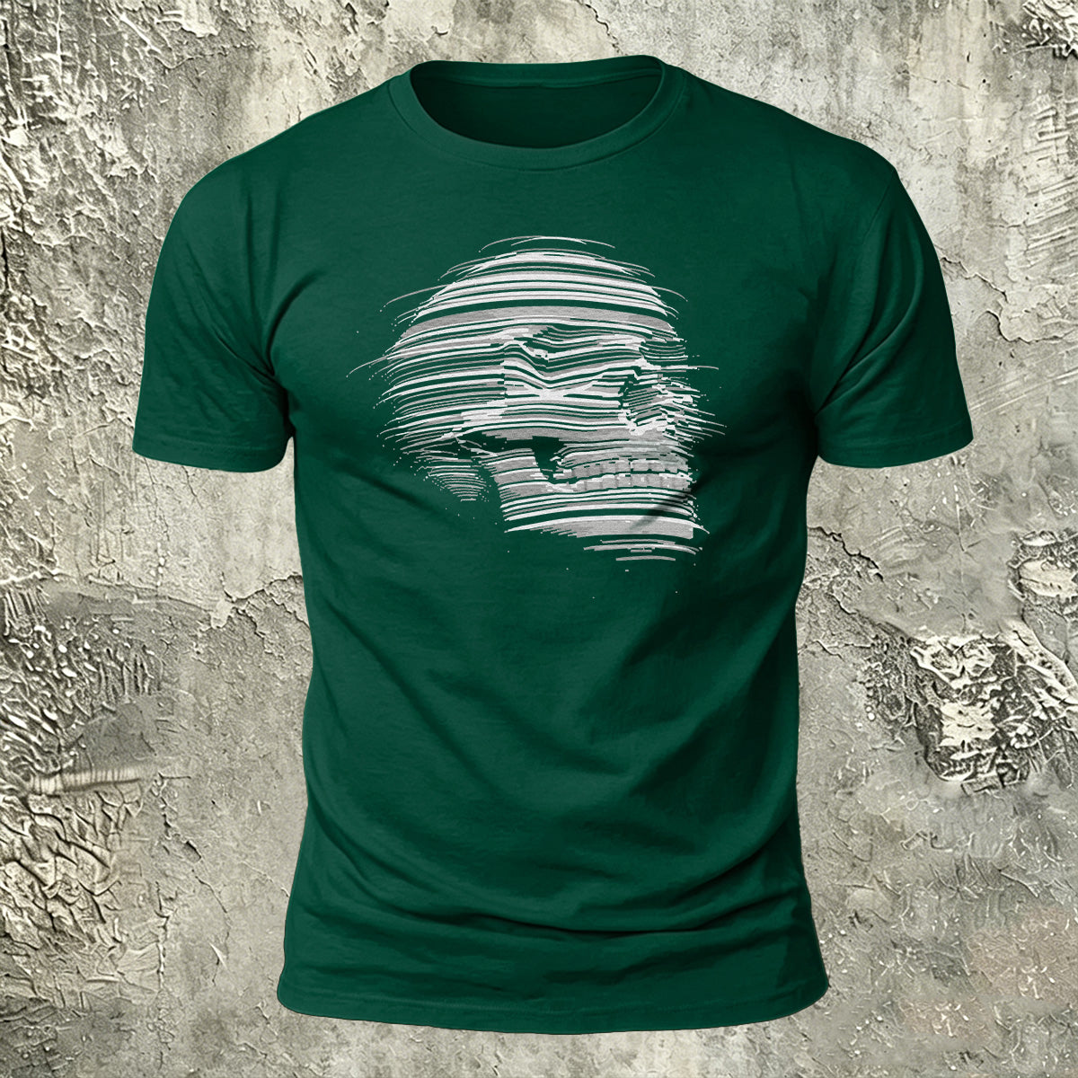 Skull-Print Cotton Casual Versatile T-Shirt