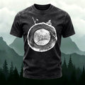Artistic Tree Root Cycling Casual Washed Cotton Tee
