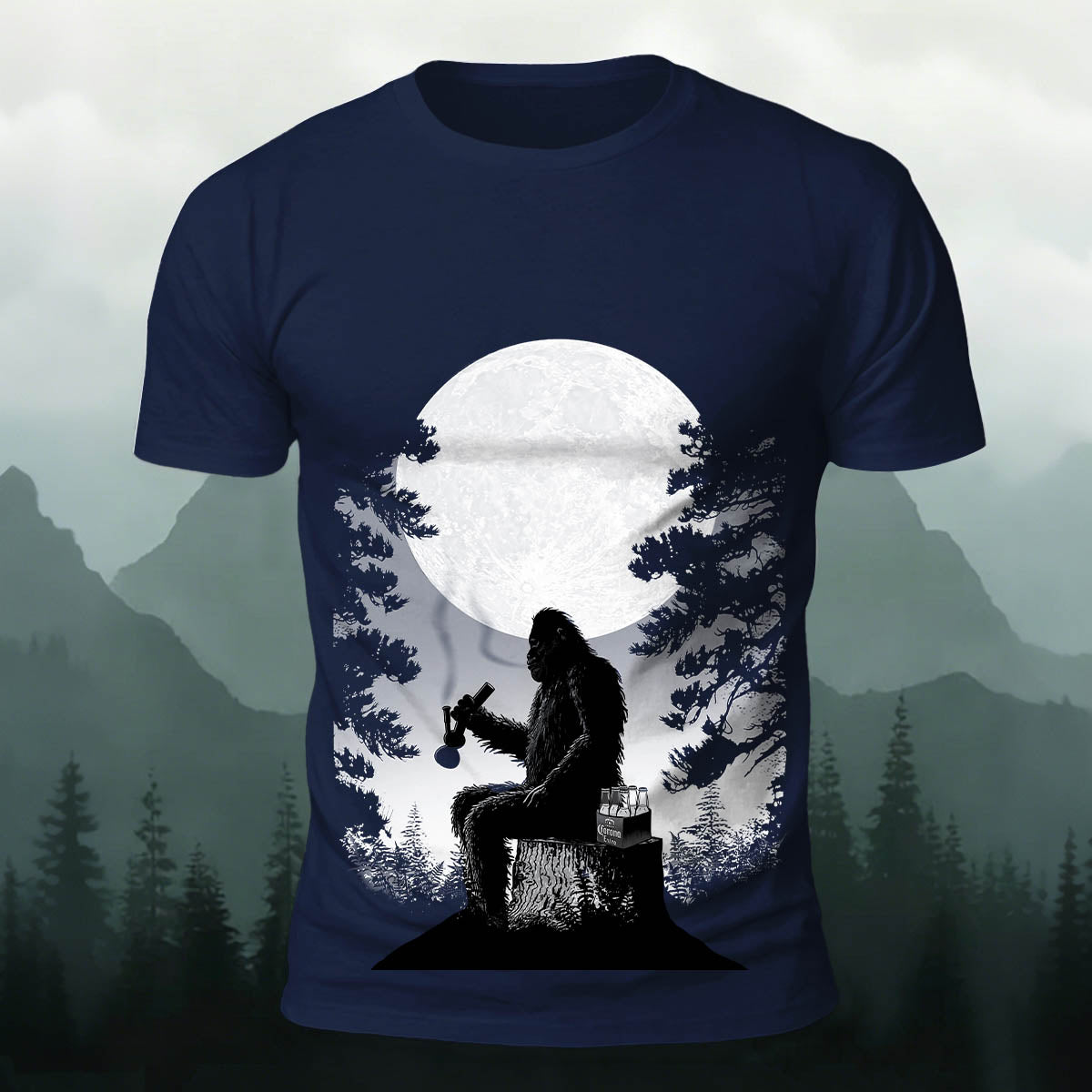 Fun Gorilla Print Natural Casual Comfortable T-Shirt