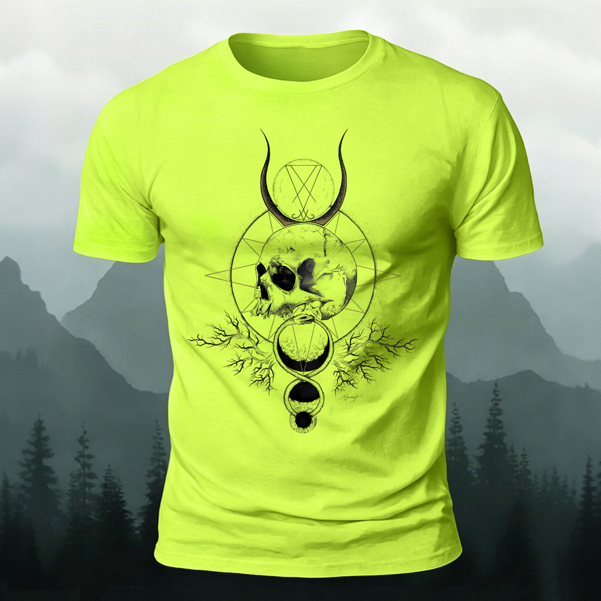 Creative Skull Ring Graphic Skin-Friendly T-Shirt