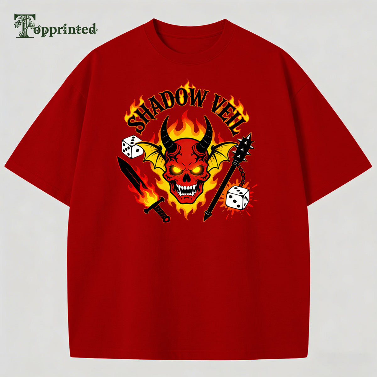 Shadow Hell Stranger Things Casual T-shirt