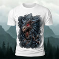 Dragon Print Vintage Fantasy Casual T-Shirt