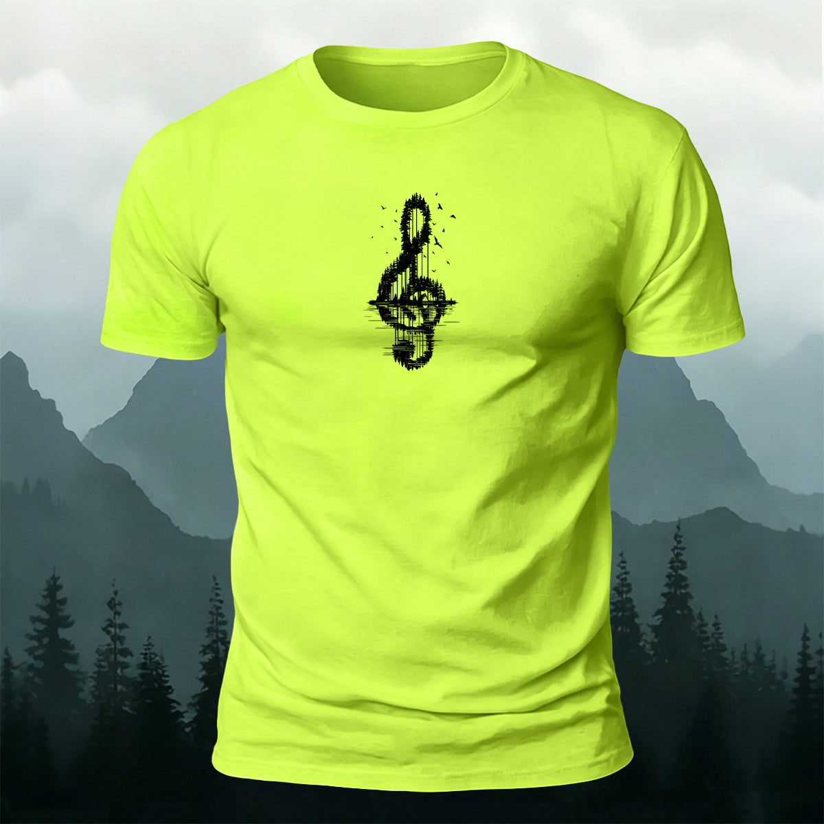 Trendy Note Print Comfortable Cotton T-Shirt