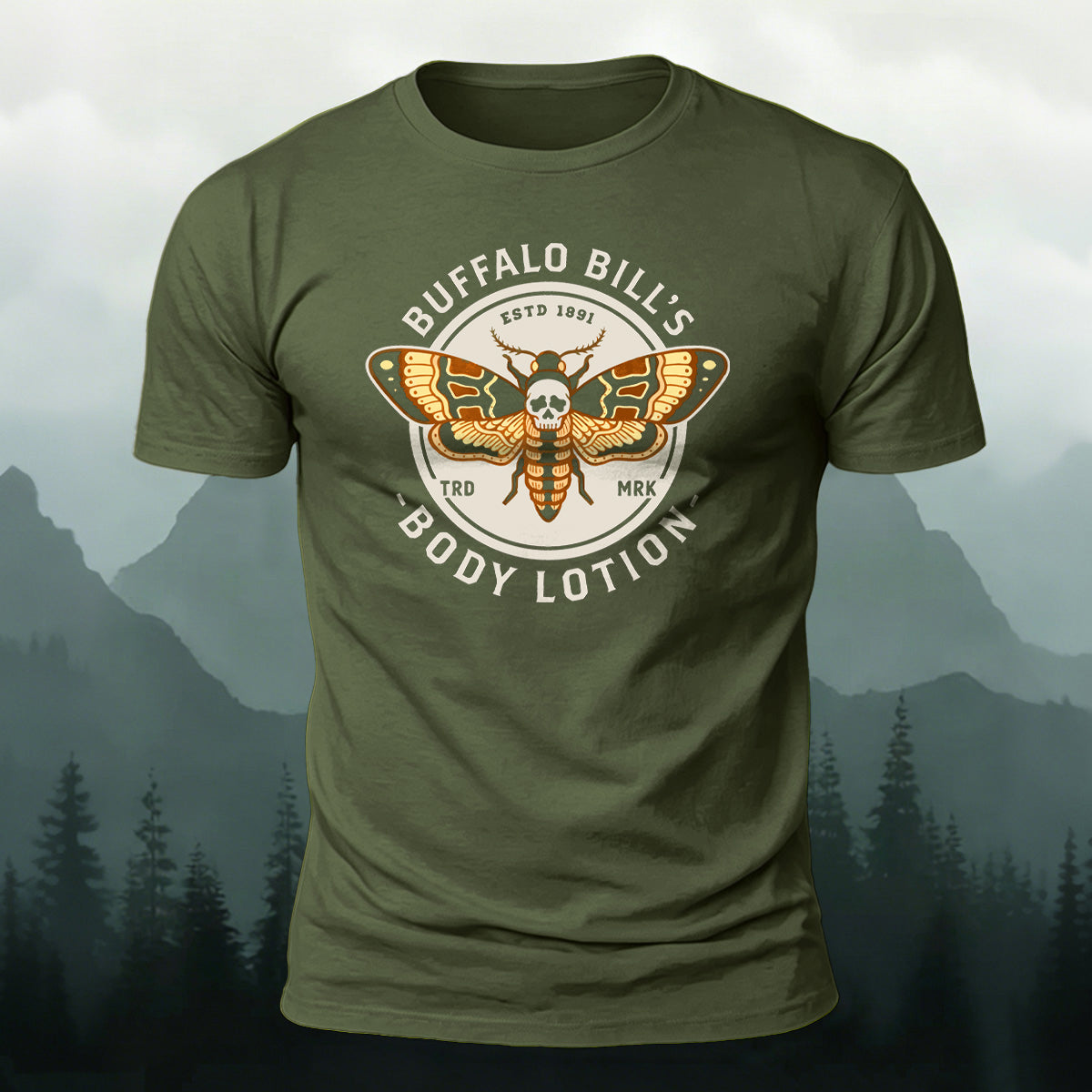 Fun Butterfly Print Natural Skin-Friendly T-Shirt