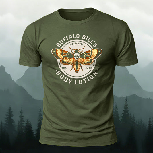 Fun Butterfly Print Natural Skin-Friendly T-Shirt