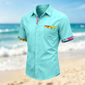 Colorful Musical Note Lace Simple Casual Shirt