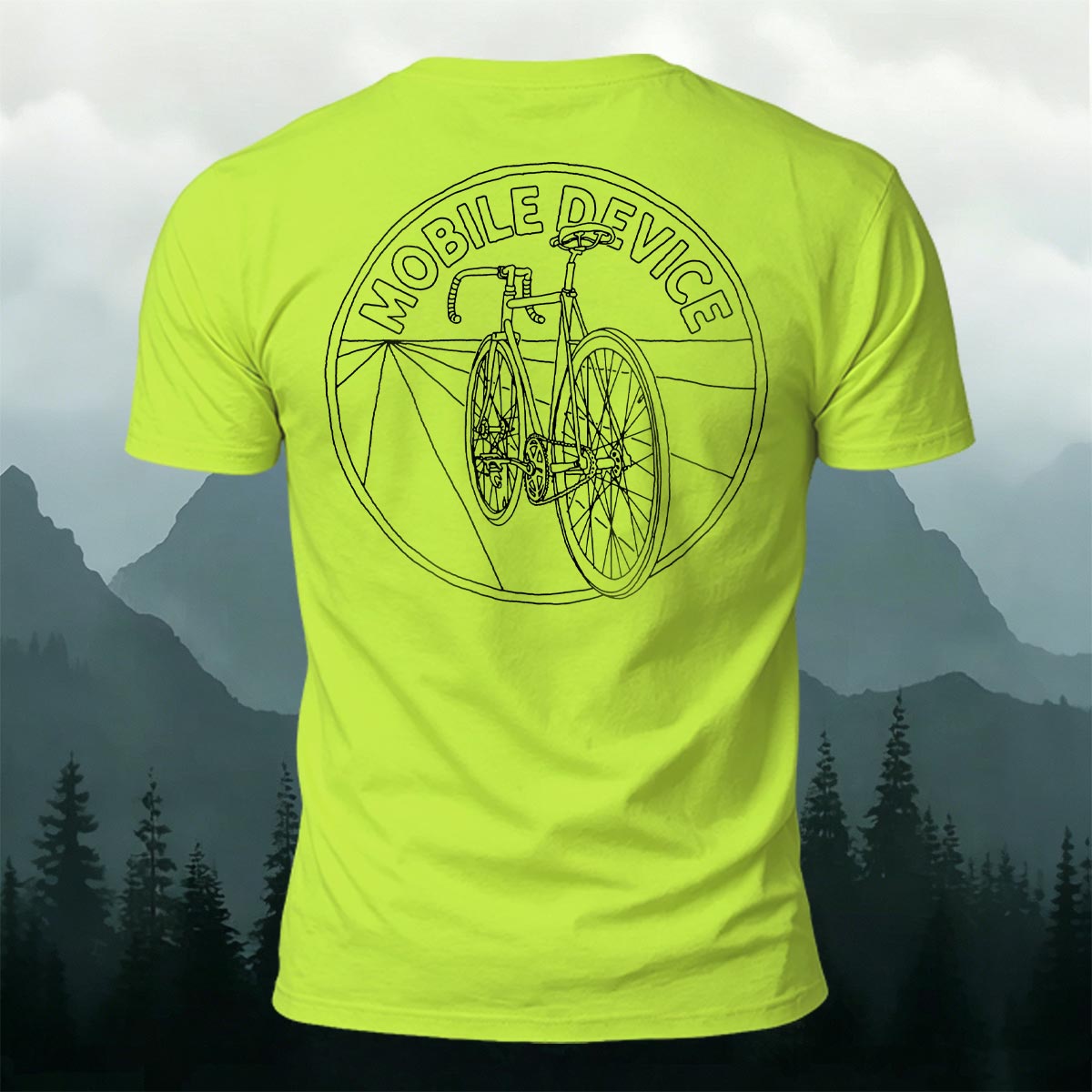 Simple Cycling Graphic Casual Premium Cotton T-Shirt