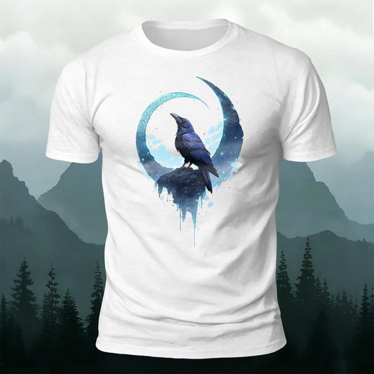 Bird Print Fashion Casual Premium Cotton T-Shirt