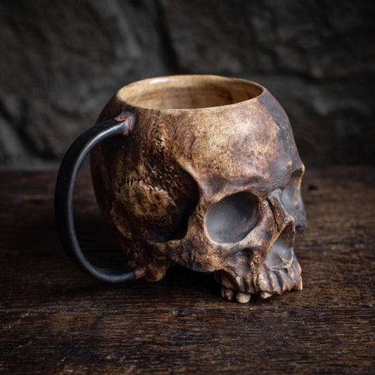Resin Vintage Skull Decorative Mug