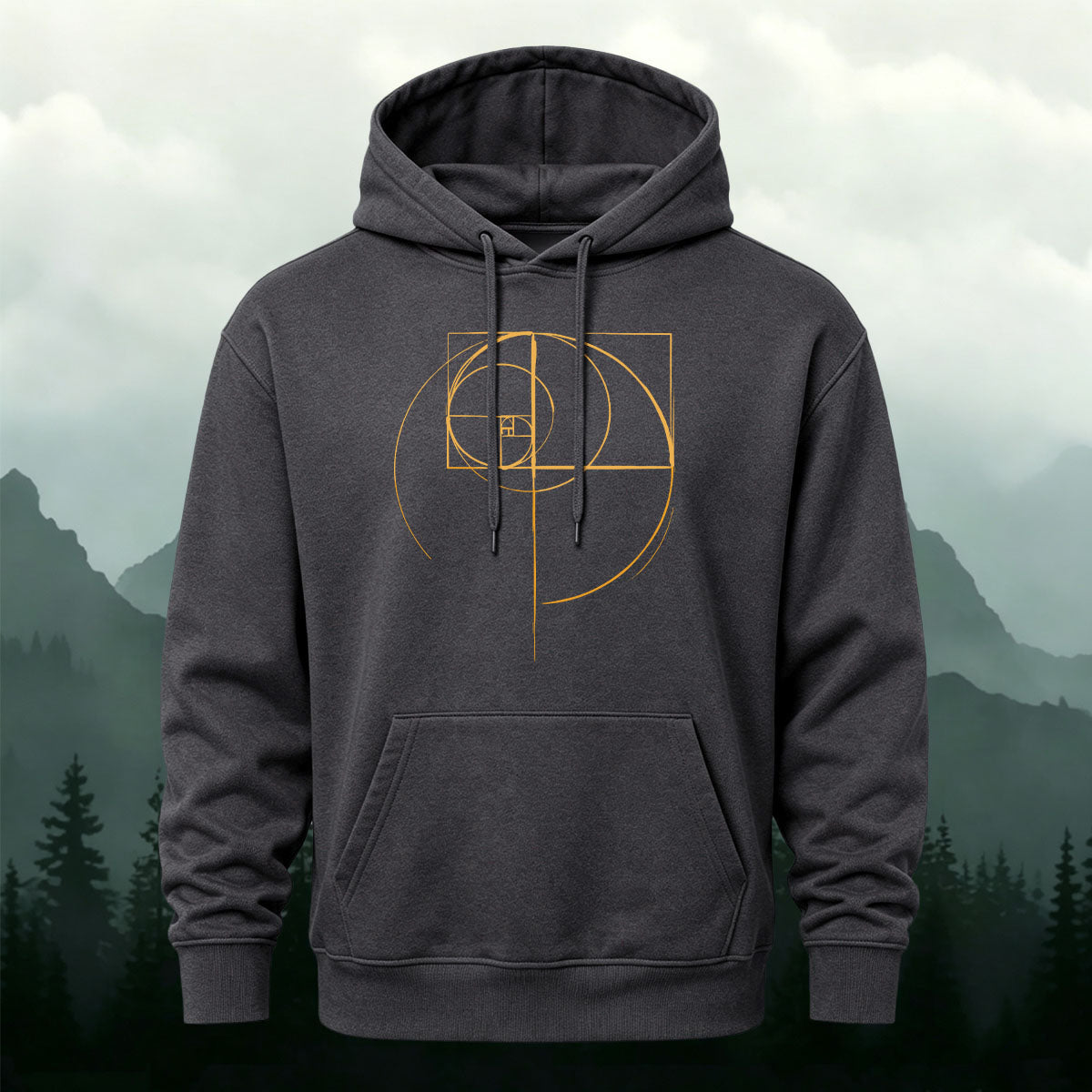 Cotton Blend Geometric Print Casual Versatile Hoodie