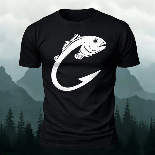 Premium Cotton Minimalist Bluegill Sunfish Outdoor T-Shirt