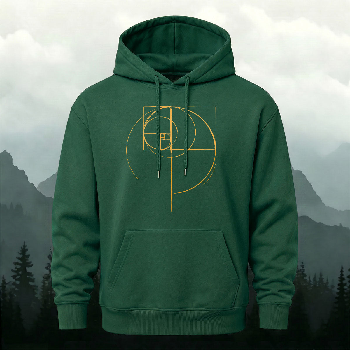 Cotton Blend Geometric Print Casual Versatile Hoodie