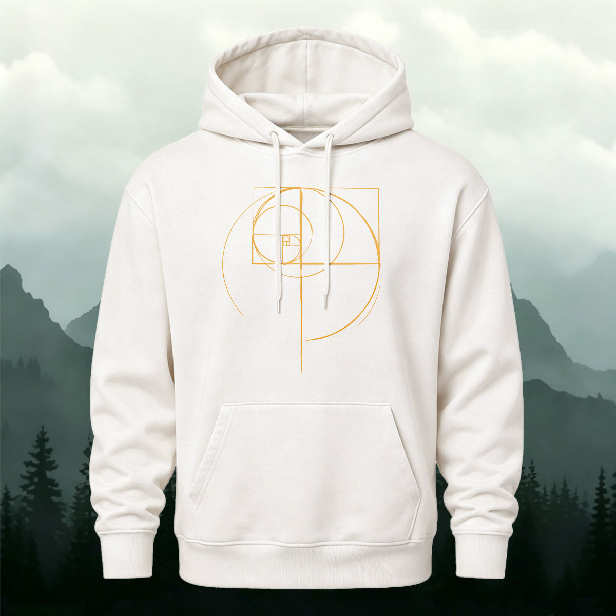 Cotton Blend Geometric Print Casual Versatile Hoodie