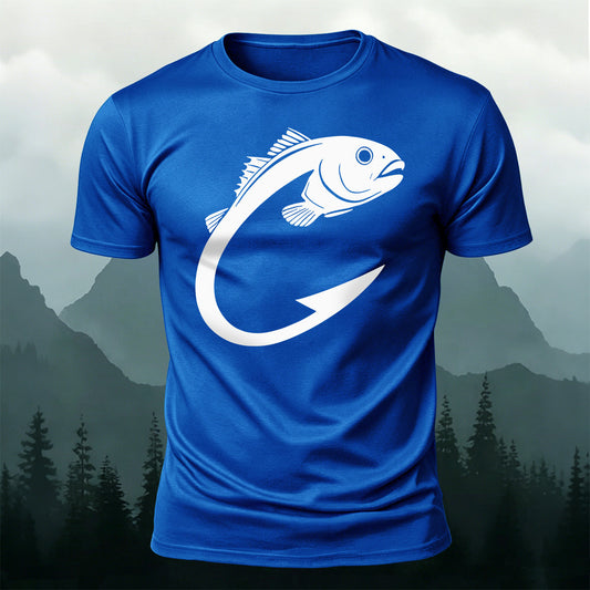 Premium Cotton Minimalist Bluegill Sunfish Outdoor T-Shirt