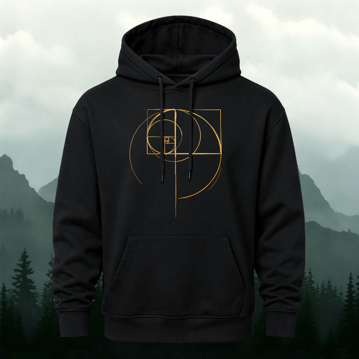 Cotton Blend Geometric Print Casual Versatile Hoodie