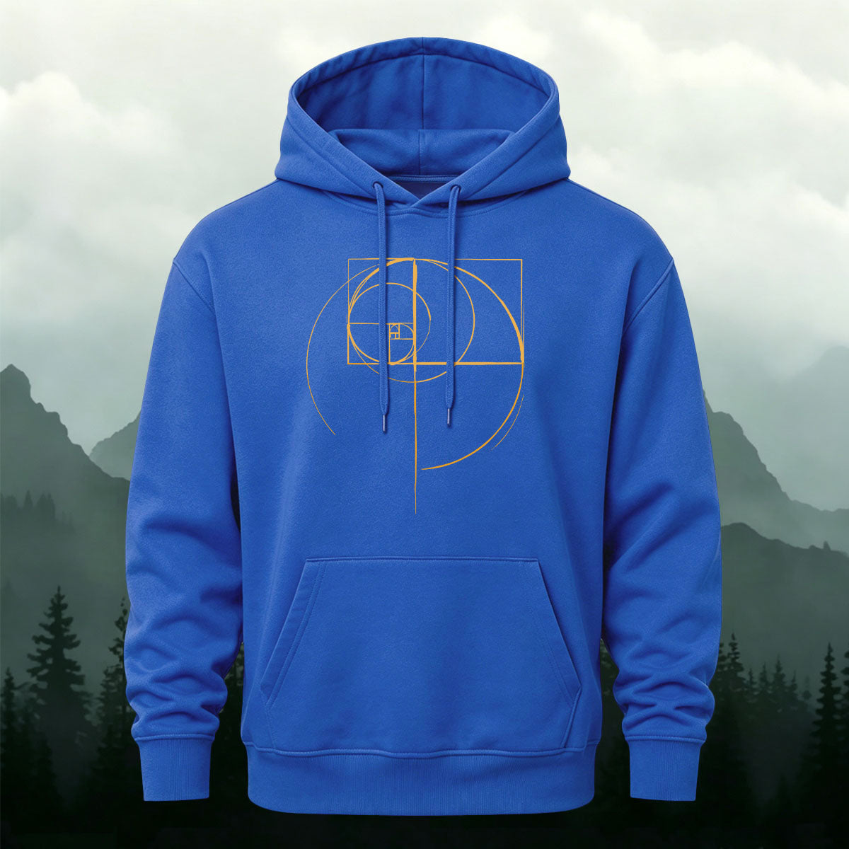 Cotton Blend Geometric Print Casual Versatile Hoodie