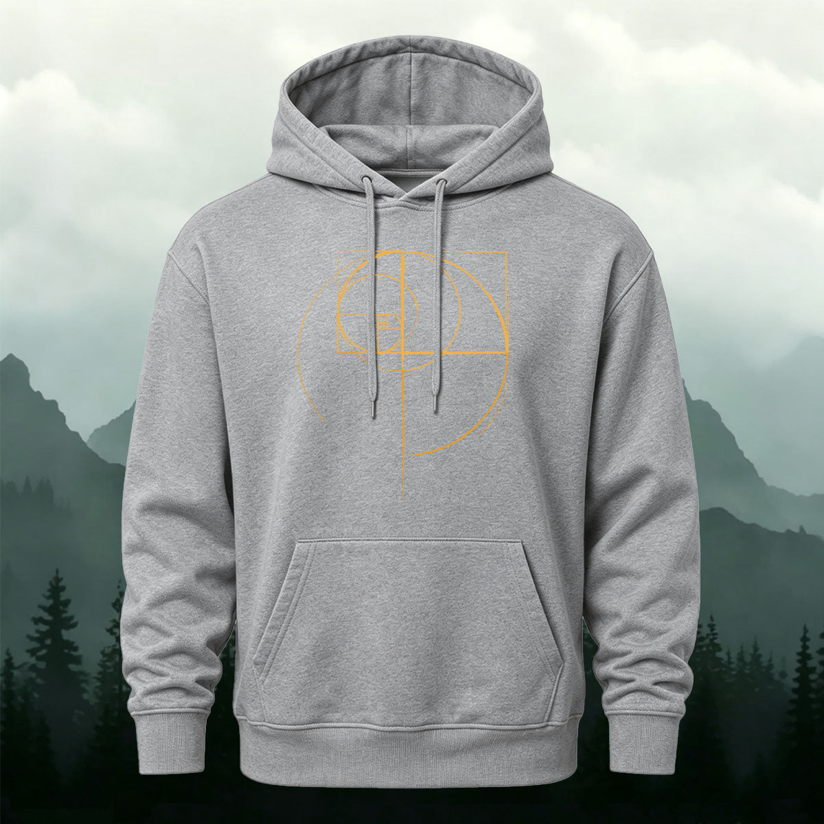 Cotton Blend Geometric Print Casual Versatile Hoodie