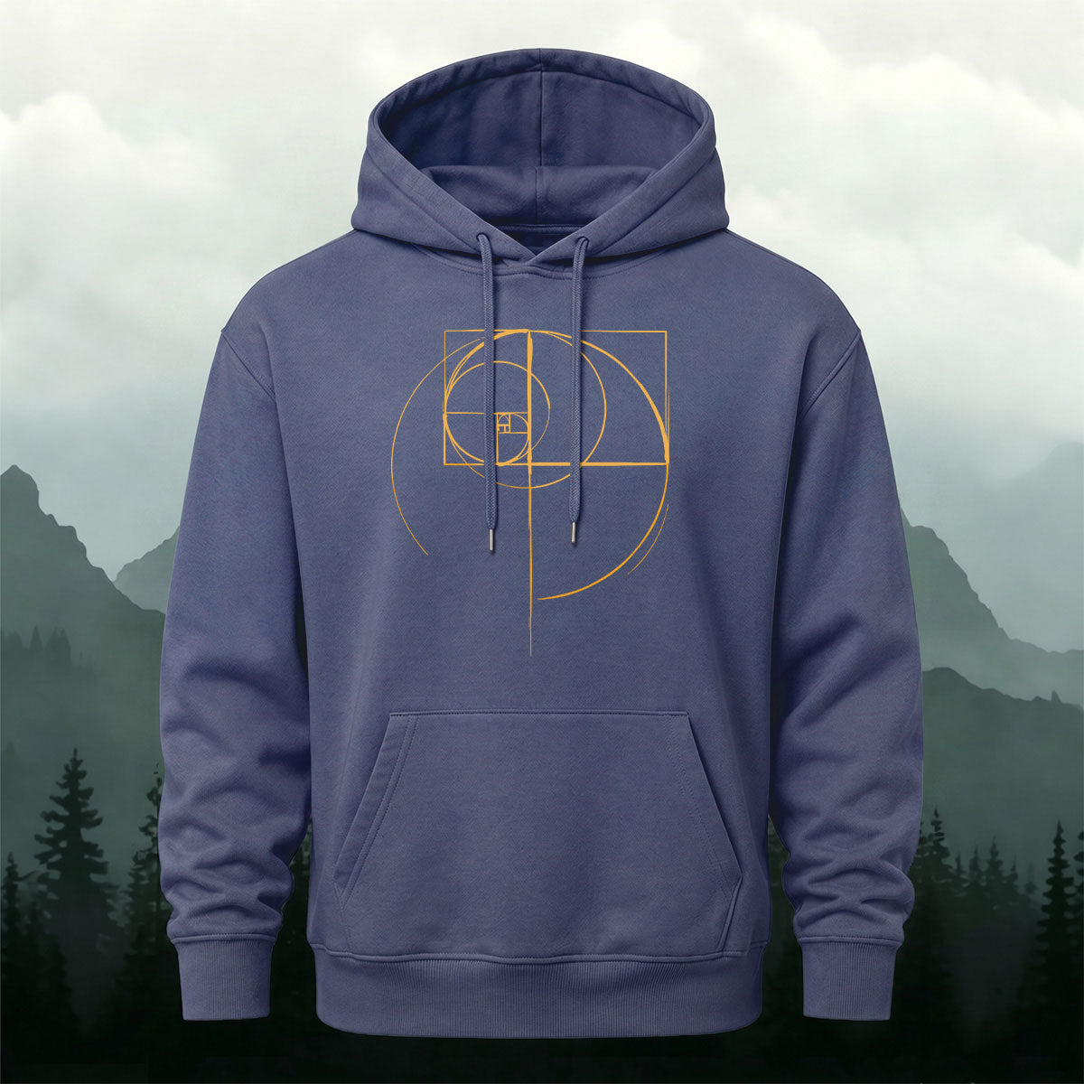 Cotton Blend Geometric Print Casual Versatile Hoodie