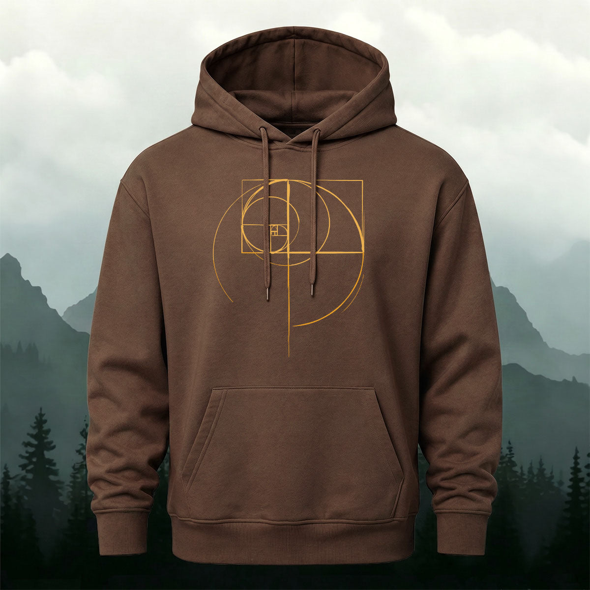 Cotton Blend Geometric Print Casual Versatile Hoodie