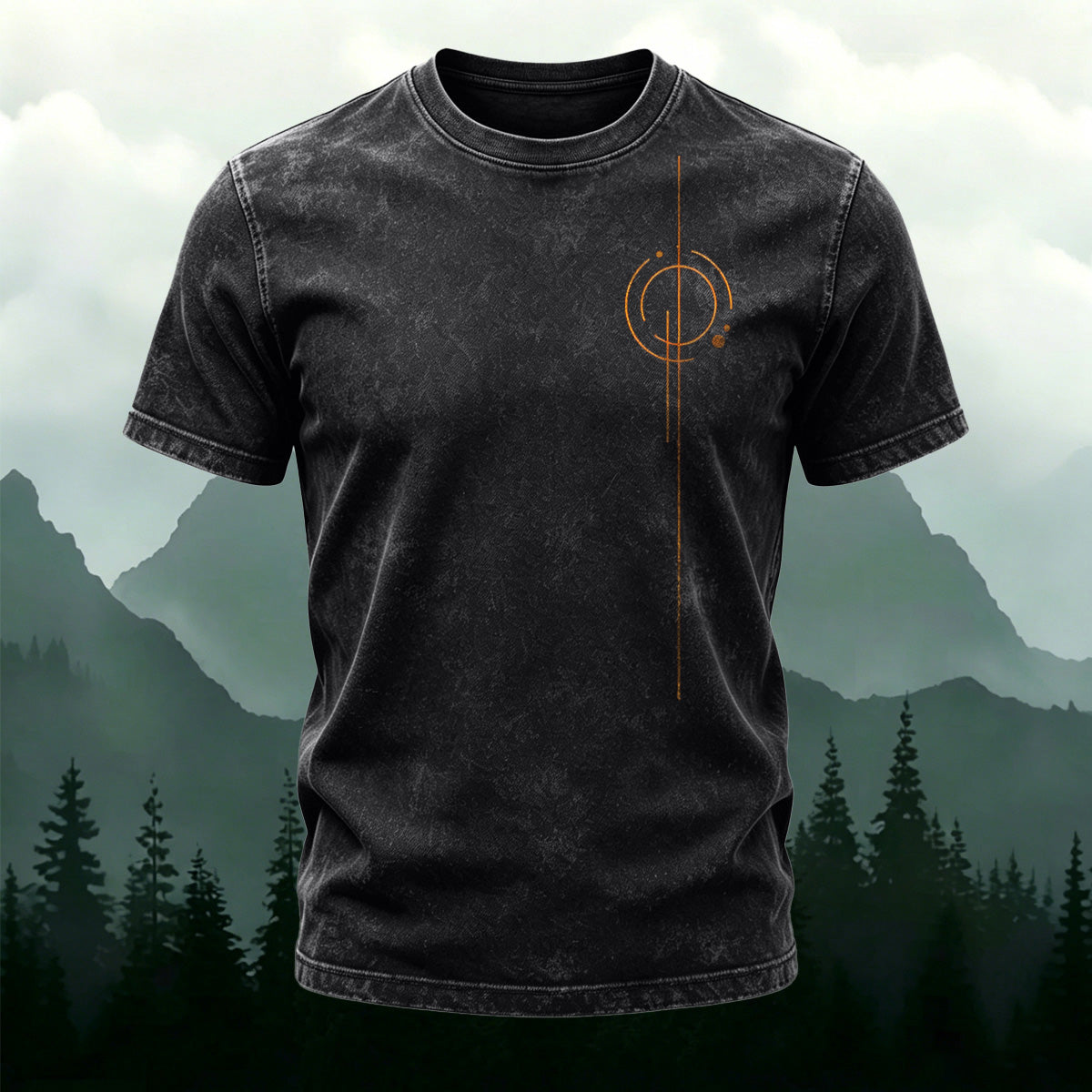Simple Line Pattern Ultra-soft Fabric T-Shirt