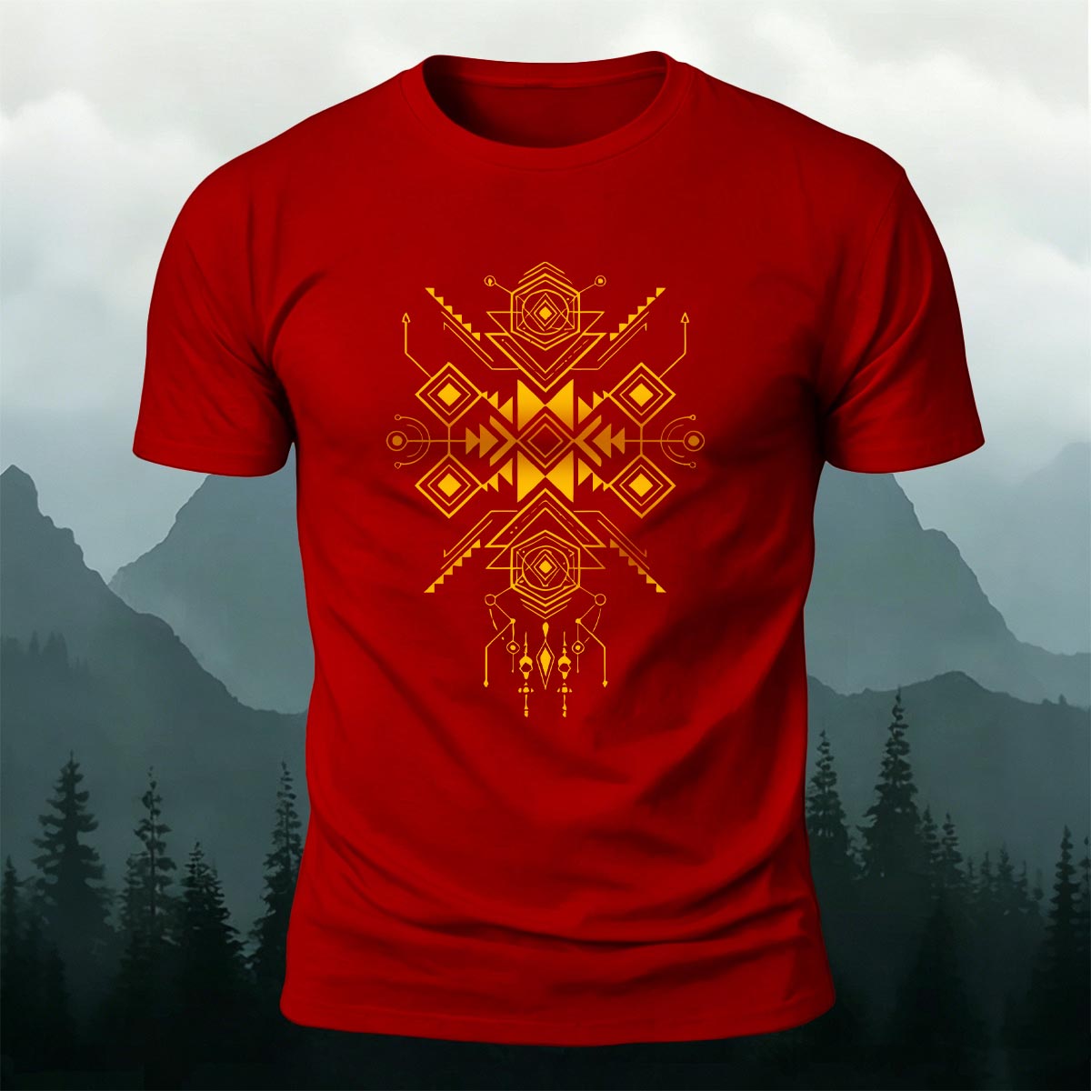 Artistic Graphic Minimalist Premium Cotton T-shirt