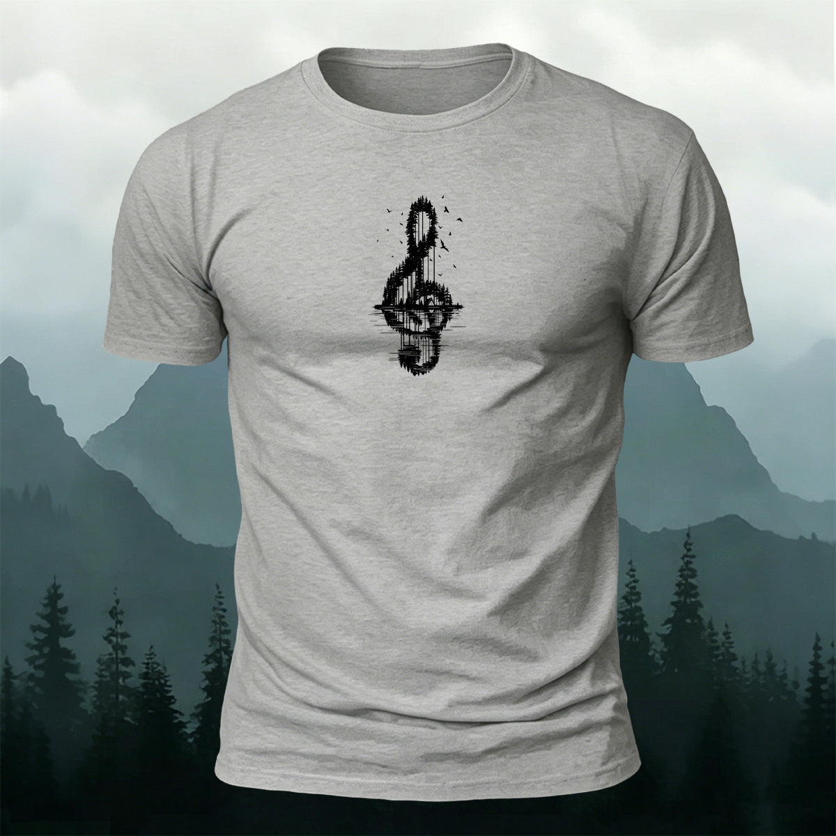 Trendy Note Print Comfortable Cotton T-Shirt