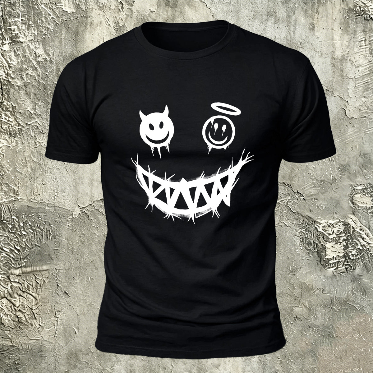 Quirky Expression Street Fashion Casual Breathable Tee