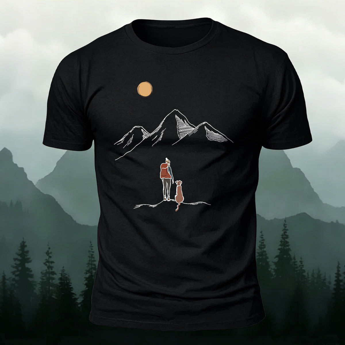Hiking and Adventure Outdoor Cotton T-Shirt