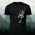 Fun Rock Climbing Print Casual Cotton T-Shirt