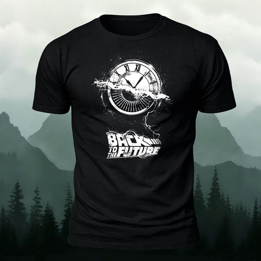 Pure Cotton Back To The Future Clock Graphic Tee