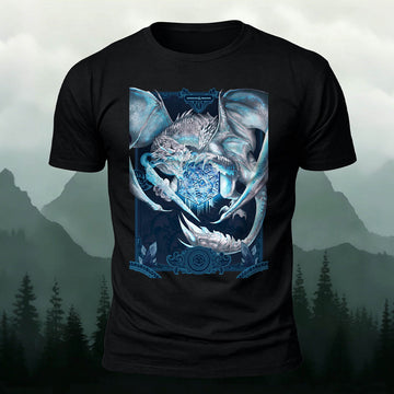 Sublimation Frost Dragon Board Game Casual T-Shirt