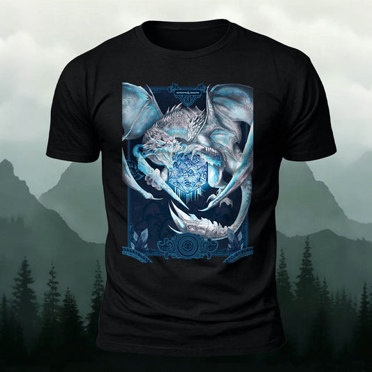 Sublimation Frost Dragon Board Game Casual T-Shirt