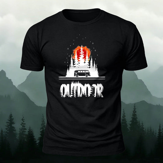Go Camping Graphic Breathable Casual T-Shirts